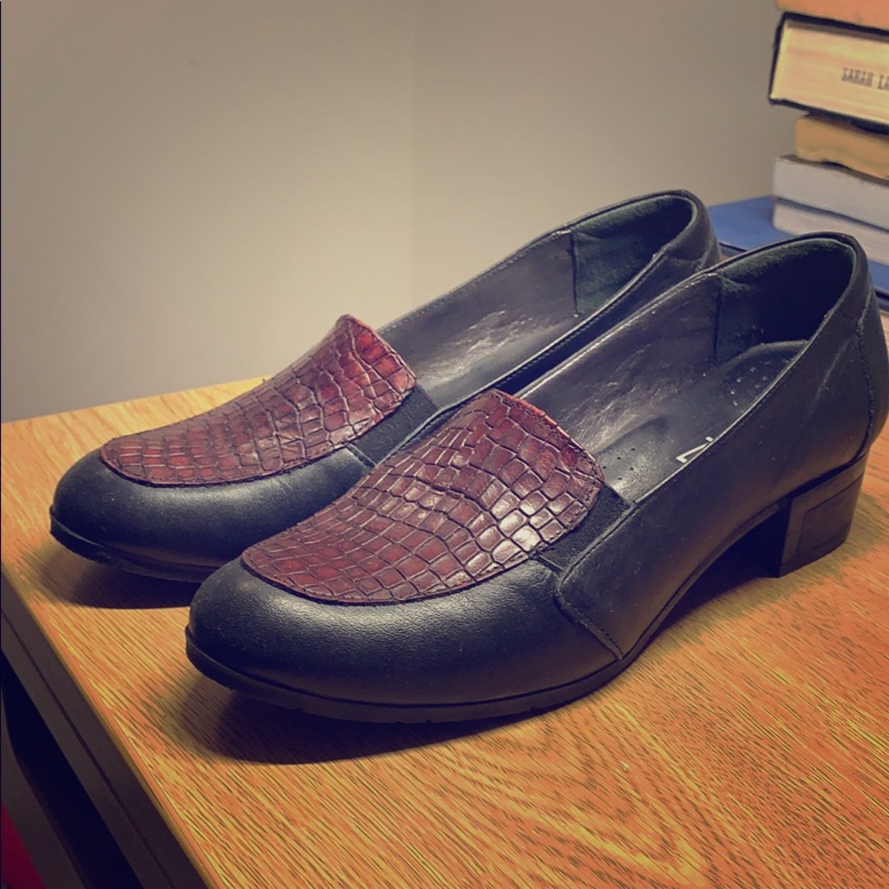 Genuine leather oxford shoes